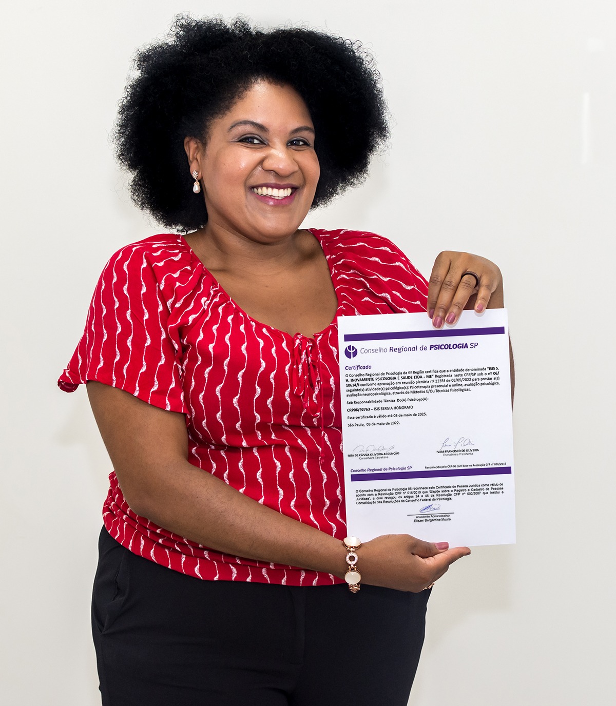 Certificado CRP — Inovamente Psicologia e Saúde